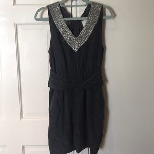 THEORY Beaded cocktail dress